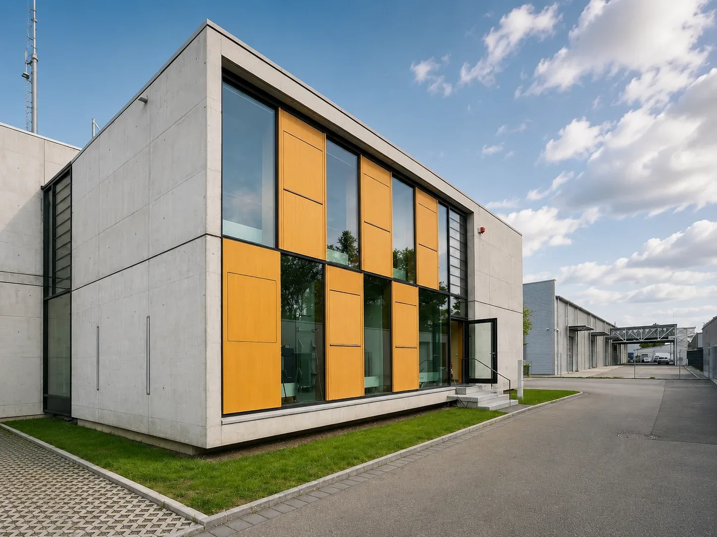 Bestandstreppe bei einem Projekt für Vermögen und Bau